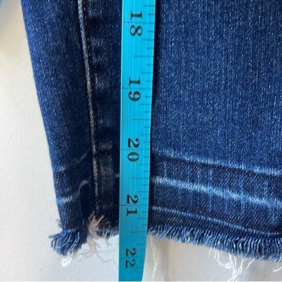 Uniqlo Wide Leg Crop Jeans Raw Hem High Rise - Picture 8 of 8